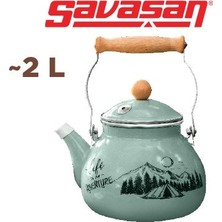Savaşan Emaye  Kamp Demlik 2 Litrelik