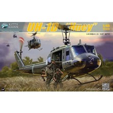 Kitty Hawk 80154 1/48 Ölçek, Uh-1d (Huey), Askeri Helikopter Plastik Model Kiti