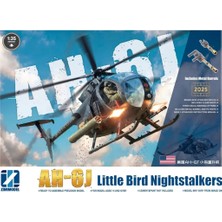 Zimi 50001 1/35 Ölçek, Ah-6j Little Bird (Nightstalkers), Askeri Helikopter Plastik Model Kiti