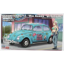 Hasegawa SP665 52465 1/24 Ölçek, Volkswagen Beetle Type 1 (1966) (Rio Asaka) ve Egg Girls Figürü, Otomobil Plastik Model Kiti