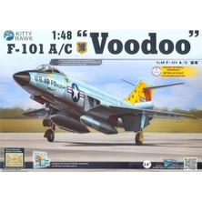 Kitty Hawk 80115 1/48 Ölçek, F-101A/C (Voodoo), Savaş Uçağı  Plastik Model Kiti