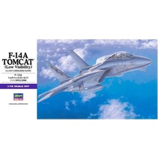 Hasegawa E2 532 1/72 Ölçek, F-14A Tomcat (Low Visibility), Savaş Uçağı Plastik Model Kiti