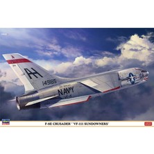 Hasegawa 7524 1/48 Ölçek, F-8e Crusader (VF-111 Sundowners) Savaş Uçağı Plastik Model Kiti