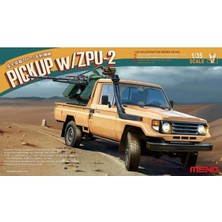 Meng VS-005 1/35 Ölçek, Zpu-2 Silahlı Toyota Kamyonet, Plastik Model Kiti