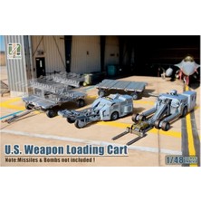 Zimi 80160 1/48 Ölçek, U.s. Weapon Loading Cart, Silah Yükleme Araçları, Plastik Model Kiti