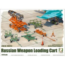 Zim Model Zimi 80161 1/48 Ölçek, Russian Weapon Loading Cart, Silah Yükleme Araçları Plastik model Kiti
