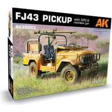Ak Interactive Ak 35003 1/35 Ölçek, FJ43 Kamyonet (Spg-9 Geri Tepmesiz Silahlı), Askeri Araç Plastik Model Kiti