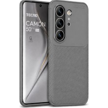 Wowacs Silikon Arka Kılıf Tecno Camon 50 Pro 5G Uyumlu Karbon Tasarım Kamera Korumalı Özellikler