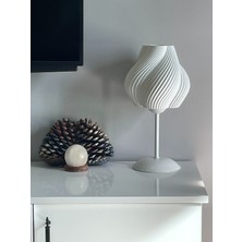 Designobee Krema Plus - Modern Masa ve Gece Lambası - Metal Ayaklı Lamba - Ambiyans Lambası, Dekoratif Abajur