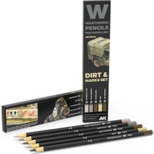 Ak Interactive Ak 10044 Suluboya Kalemi Seti, Dirt, Marks, 5 Adet