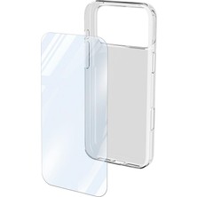 Cellularline Cellularlıne IPHONE 17 Pro Max Seffaf Kılıf + Temperli Cam Ekran Koruyucu Set (2in1)