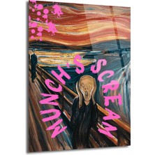 GLAZELLA Munch's Scream Pop Art Cam Tablo: Çığlığın Modern Yorumu