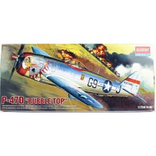 Academy 12491 1/72 Ölçek, P-47D Thunderbolt (Bubble Top) Savaş Uçağı, Plastik Model Kiti