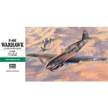 Hasegawa JT86 9086 1/48 Ölçek, P-40E Warhawk, Savaş Uçağı Plastik Model Kiti