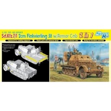 Dragon 6533 1/35 Ölçek, Sd.Kfz.7/1 2cm Flakvierling 38 Uçaksavar Kamyonu Plastik Model Kiti
