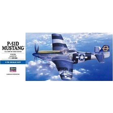 Hasegawa D25 1455 1/72 Ölçek, P-51D Mustang, Savaş Uçağı Plastik Model Kiti