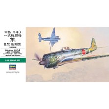 Hasegawa JT82 9082 1/48 Ölçek, Nakajima Ki-43-Iı Late Version Hayabusa (Oscar), Savaş Uçağı Plastik Model Kiti