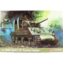 Academy 13562 1/35 Usmc M4A2 (75) (Pacific Theater) Tankı, Plastik Model Kiti