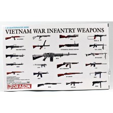 Dragon 3818 1/35 Ölçek, Vietnam Savaşı Piyade Silahları, 44 Adet, Plastik Model Kiti