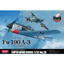 Zoukei Mura SWS26 1/32 Ölçek, Focke-Wulf Fw 190 A-3 Savaş Uçağı, Plastik Model Kiti
