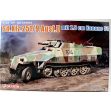 Dragon 6863 1/35 Ölçek, SD.KFZ.251/9 Ausf.d Alman Yarı Paletli, Toplu, Piyade Taşıyıcı Plastik Model Kiti