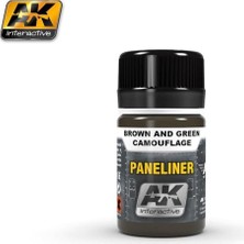Ak Interactive Ak 2071 35 Ml. Kahverengi ve Yeşil Kamuflaj, Paneliner Serisi Enamel Model Boyası