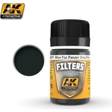 Ak Interactive Ak 071 35 Ml. Panzer Grey Mavisi, Filters Serisi Enamel Model Boyası