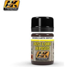 Ak Interactive Ak 4063 35 Ml. Kahverengi Toprak Efekti, Deposits Serisi Enamel Model Boyası