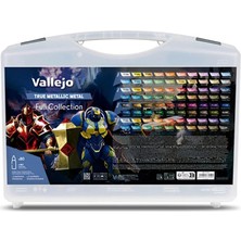 Vallejo 77250 80X18 Ml. Çantalı, True Metallic Metal (Tmm) Serisi Model Boyası Seti