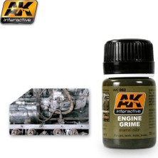 Ak Interactive Ak 082 35 Ml. Motor Kiri Efekti, Enamel Model Boyası