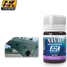 Ak Interactive Ak 305 35 Ml. Gemi Gövdesi Açık Gri Çizgi Kiri Efekti, Enamel Model Boyası