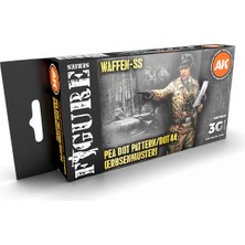 Ak Interactive Ak 11623 6X17 Ml. Nokta Desenli (DOT44) Uniformalar, Akrilik 3gen Model Boyası Seti