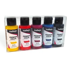 Vallejo 62104 5X60 Ml. Candy Colors, Premium Rc Color Serisi Model Boyası Seti