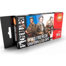 Ak Interactive Ak 11633 6 X17 Ml. Fransız Uniformaları, Akrilik 3gen Model Boyası Seti