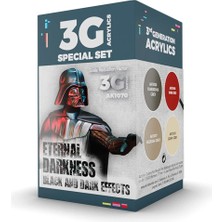 Ak Interactive Ak 1070 4X17 Ml. Ebedi Karanlık, 3gen Akrilik Wargame Boya Seti