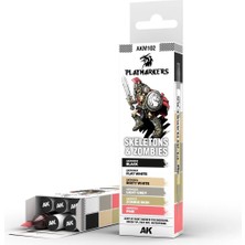 Ak Interactive Ak M102 Play Marker Seti, Iskelet ve Zombiler, 6 Adet