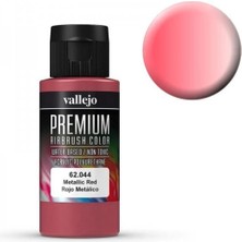 Vallejo 62044 60 Ml. Metallic Red, Pearl&metallics, Premium Rc Color Serisi Model Boyası