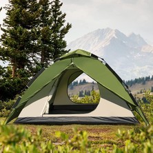 EkoAlışverişDünyam 8 Kişilik Çift Katmanlı Gölgelikli Kamp Çadırı 250X250X150 cm