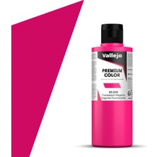 Vallejo 63036 200 Ml. Magenta Fluo, Premium Rc Color Serisi Model Boyası