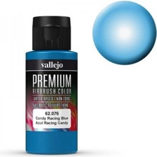 Vallejo 62076 60 Ml. Candy Racing Blue, Premium Rc Color Serisi Model Boyası