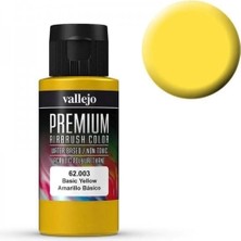 Vallejo 62003 60 Ml. Basic Yellow, Opaque, Premium Rc Color Serisi Model Boyası