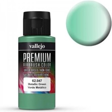 Vallejo 62047 60 Ml. Metallic Green, Pearl&metallics, Premium Rc Color Serisi Model Boyası