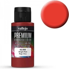 Vallejo 62005 60 Ml. Bright Red, Opaque, Premium Rc Color Serisi Model Boyası