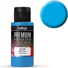 Vallejo 62038 60 Ml. Blue Fluorescent, Premium Rc Color Serisi Model Boyası