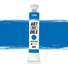 Ak Interactive AK ABT540 20 ml. Yağlı Boya, Cyan