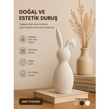 İBERİALHOME Dekoratif Tavşan Biblo | Modern Iskandinav Ev Dekoru | Minimalist Masa Üstü Obje