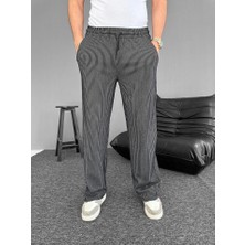 Etiler Collection Su Yolu Çizgili Cepli Pantalon - Siyah