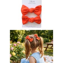 Liliza Accessories Keten Düğüm Fiyonk 2li Çocuk Klips Toka