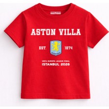 Rabona Fashion Aston Villa Istanbul 2026 Final Çocuk T-Shirt