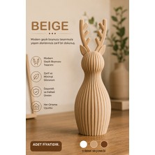İBERİALHOME Iskandinav Tarzı Geyik Biblo | Minimalist Dekoratif Obje | Ev ve Ofis Dekoru